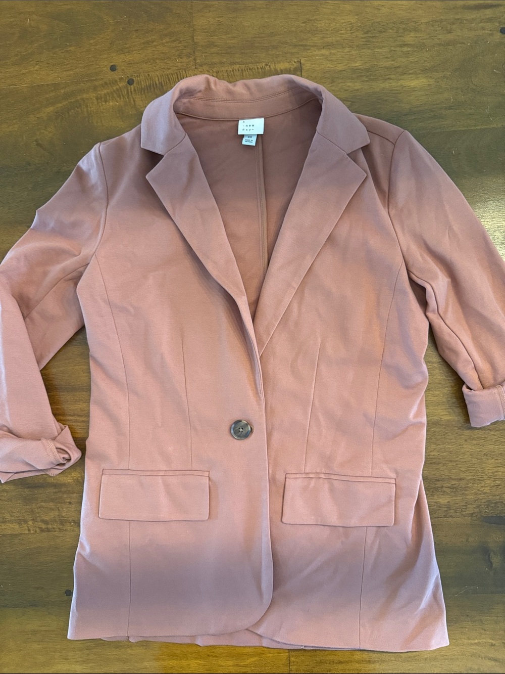 a new day rust color women’s Single-Button Blazer